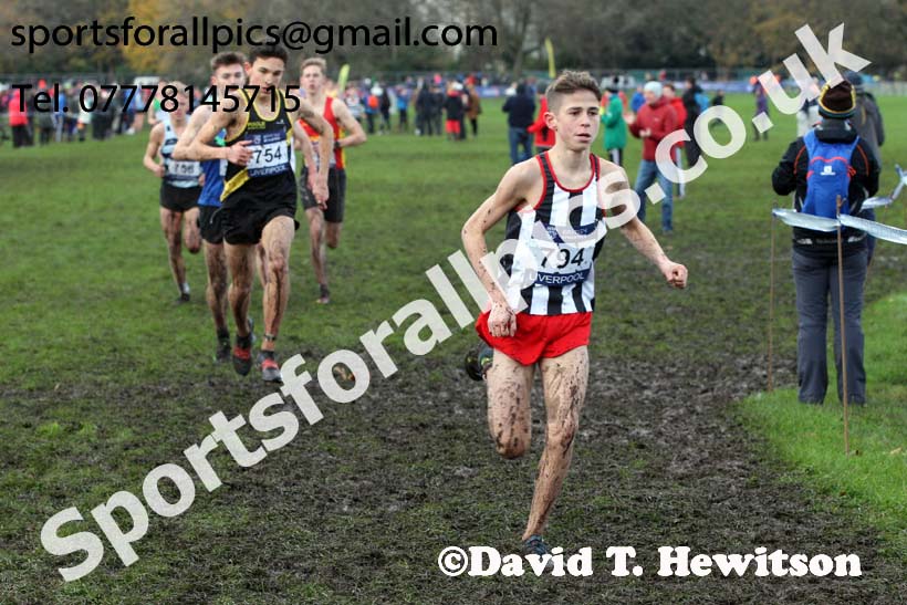Mens under-17s  2017 British Athletics Liverpool Cross Challenge, Sefton Park, Liverpool. Photo:  David T. Hewitson/Sports for All Pics